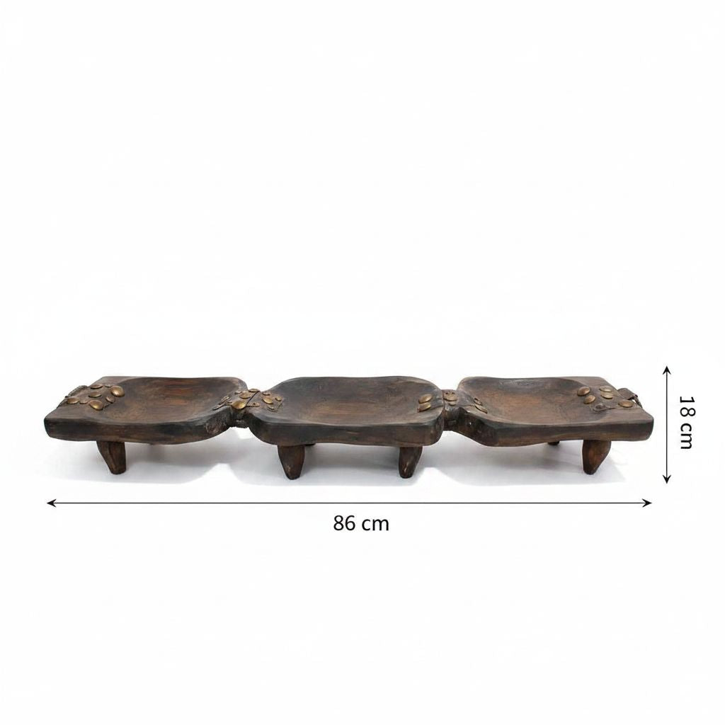 plateau en bois élégant 86x18 cm pour un style unique