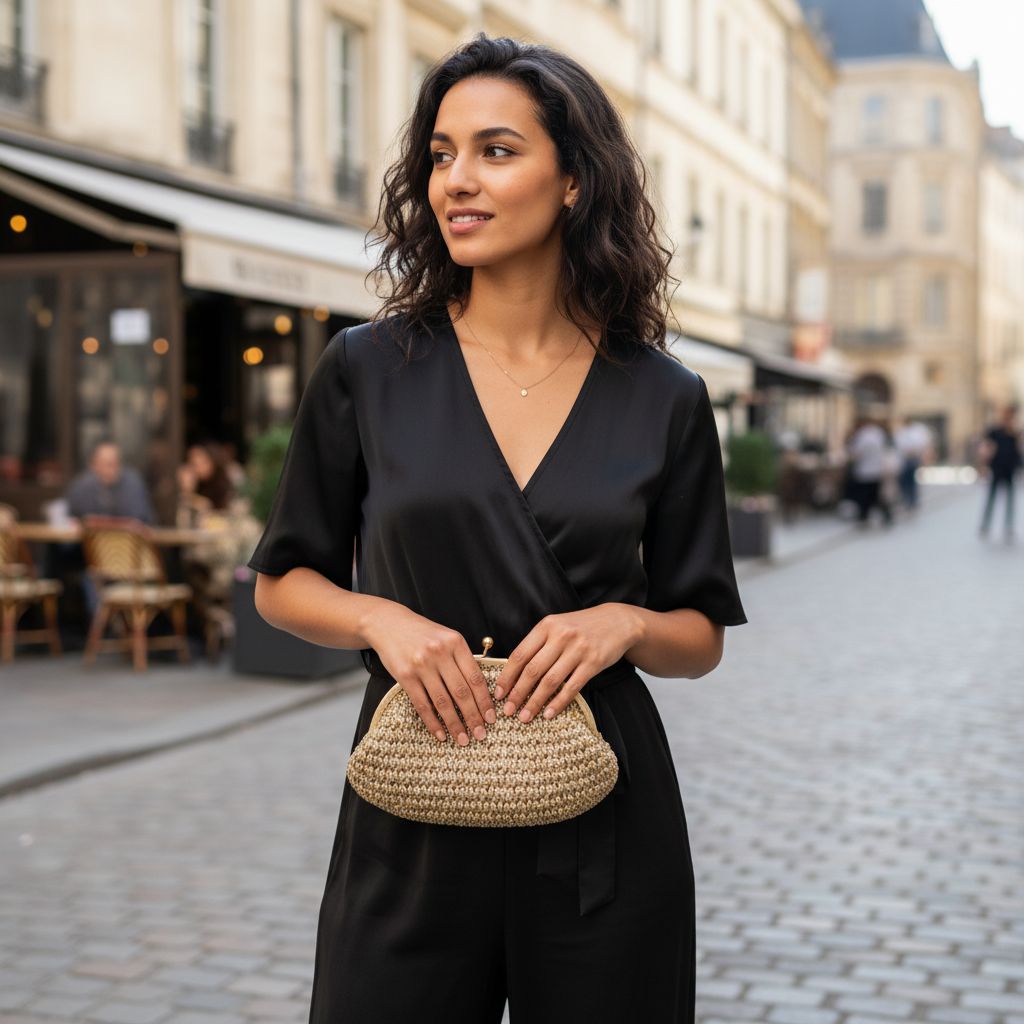 pochette beige doré élégance intemporelle pour un style unique