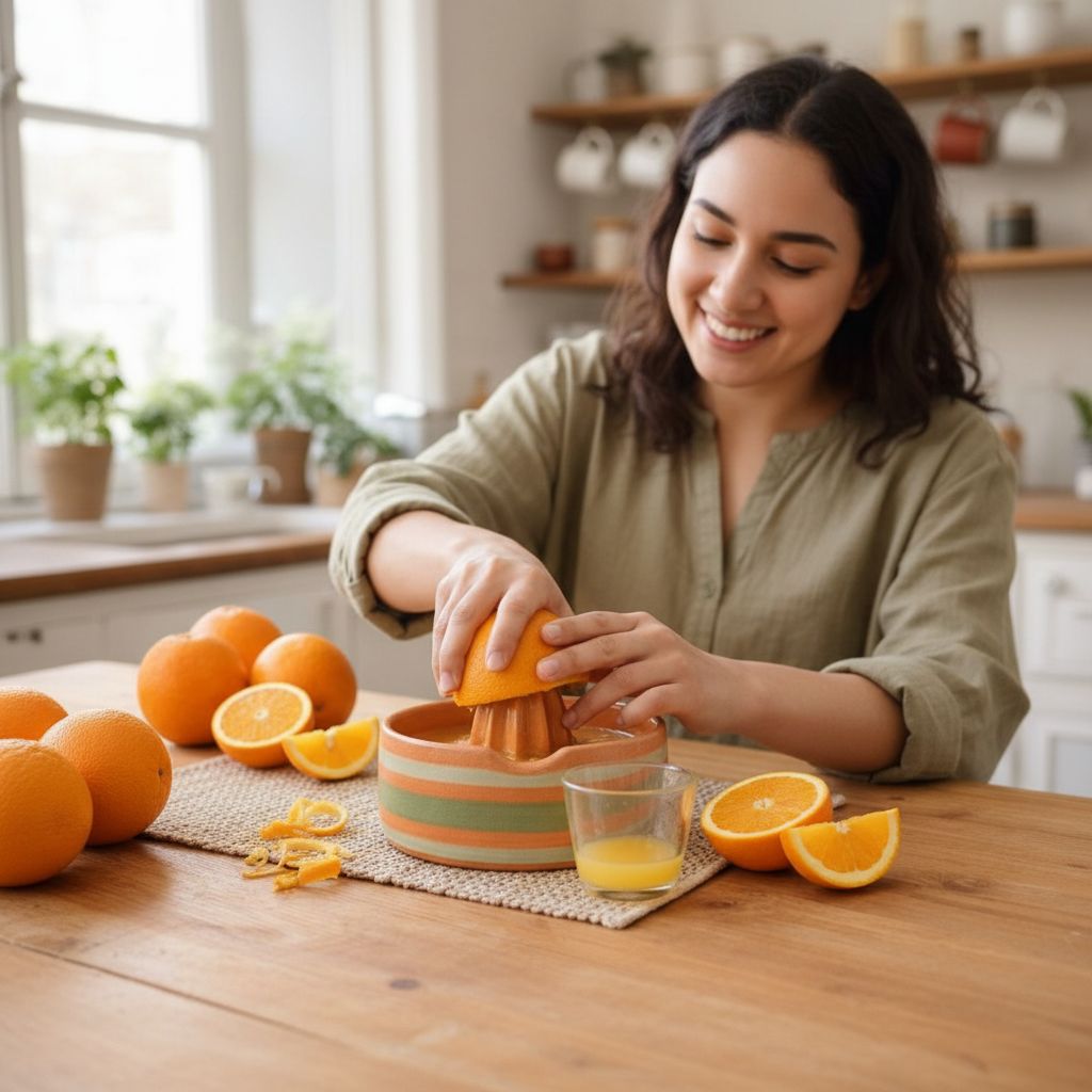Presse agrumes céramique élégante pour un jus parfait et frais