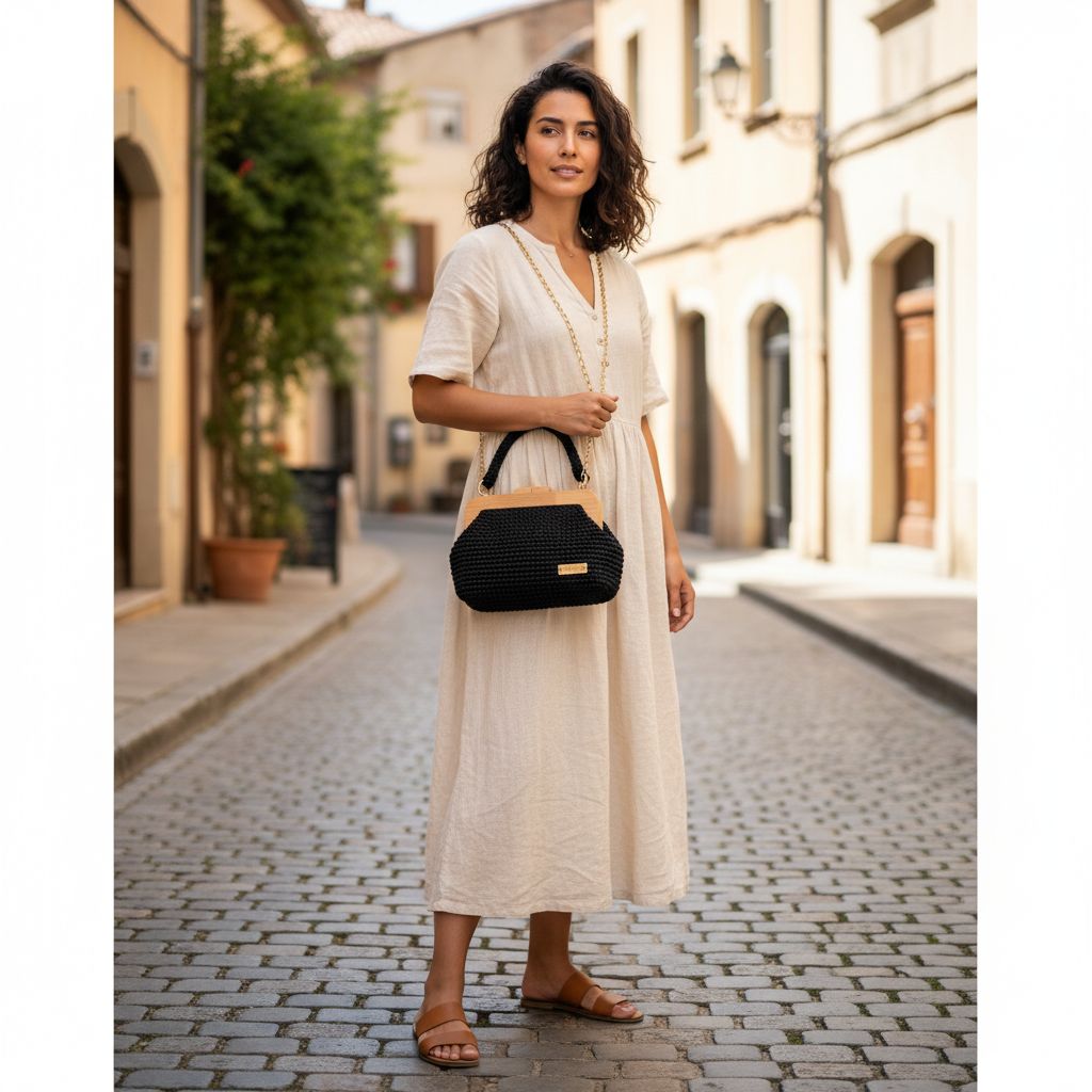 Sac en crochet Amel l'élégance artisanale pour chaque occasion