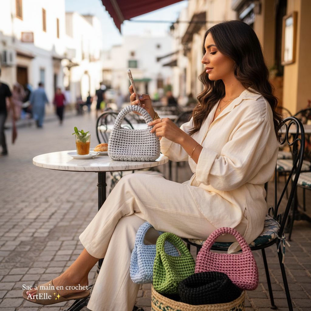Sac à main crochet ArtElle design unique et élégant