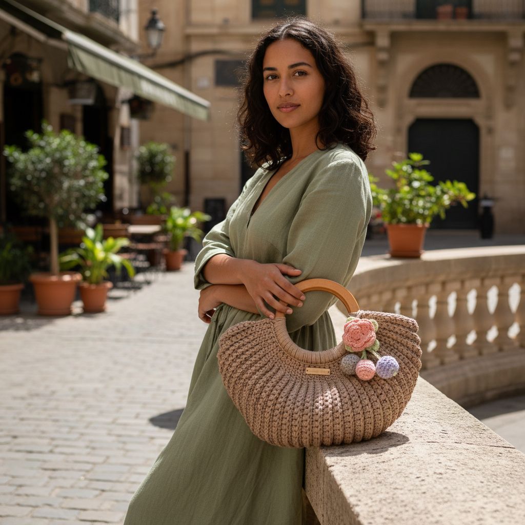 sac crochet beige coquille tendance pour un style unique