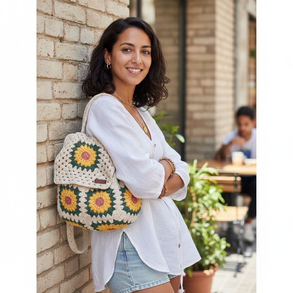 Sac à dos tournesol design unique pour un style éclatant