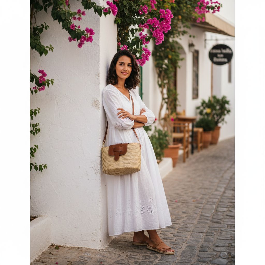 sac en osier élégant pour un été chic et raffiné