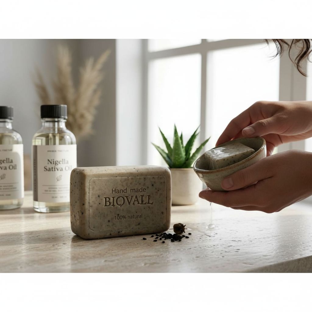 Savon antiacné au nigelle pour une peau nette et radieuse