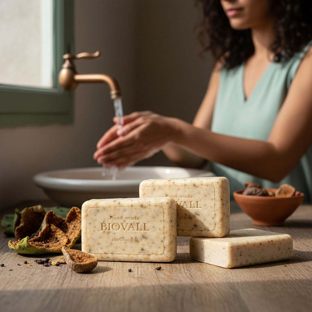 Savon exfoliant Trio à l'huile et poudre de figue de barbarie