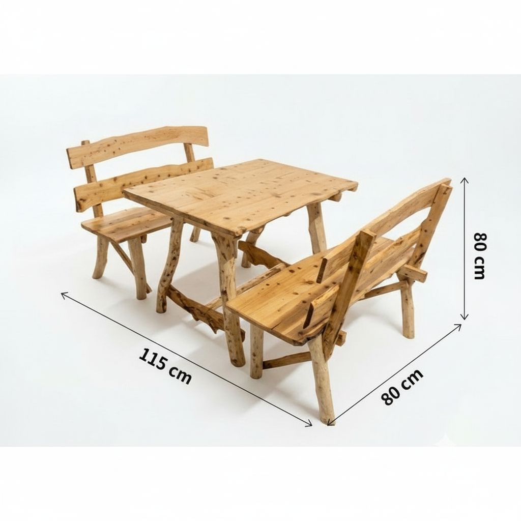 Table en bois premium 115 x 80 cm pour un intérieur chic