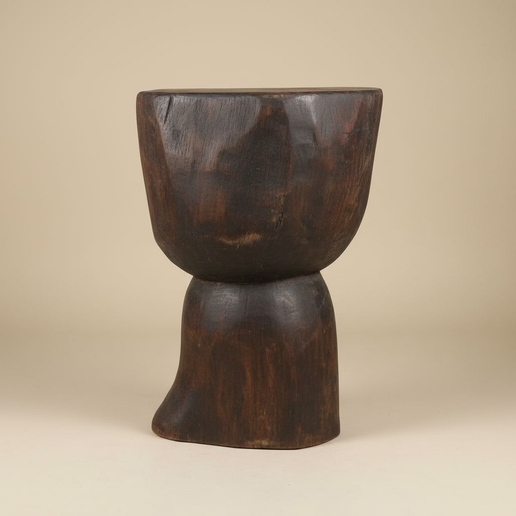 Tabouret en bois élégant pour un style africain unique
