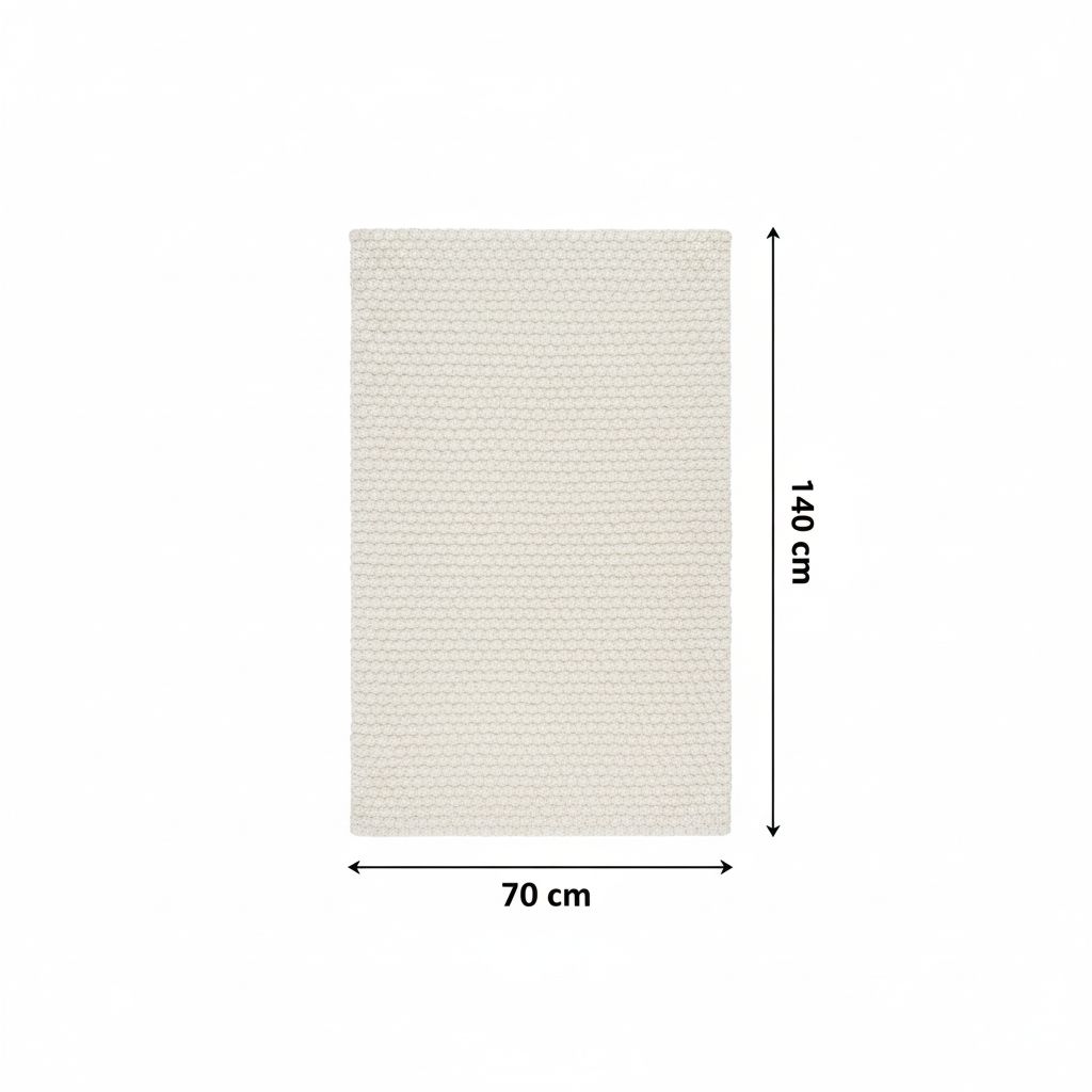 Tapis blanc BUBBLE en blanc neige une touche de luxe chez vous
