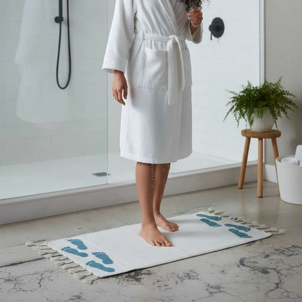 Tapis de bain éponge ultra absorbant pour un confort inégalé