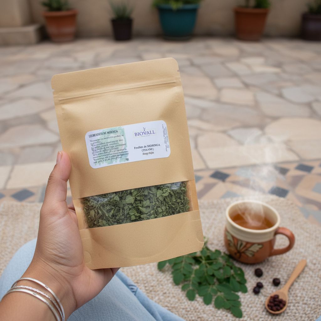 Tisane Moringa premium bienfaits santé en sachet de 50 g