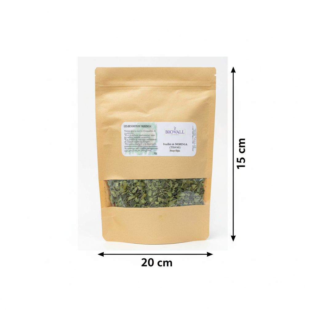 Tisane Moringa premium bienfaits santé en sachet de 50 g