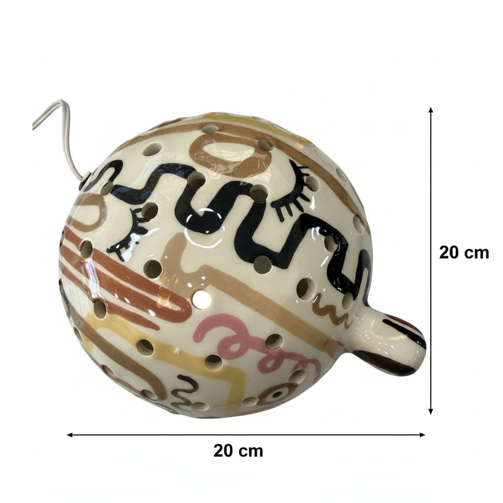 lampe tortue céramique élégante en tons pastels pour votre déco