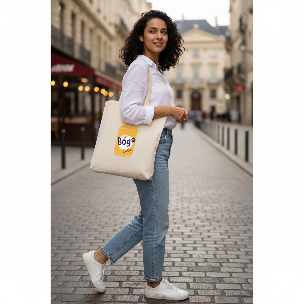 Tote bag Boga en toile sérigraphié pour vos sorties stylées