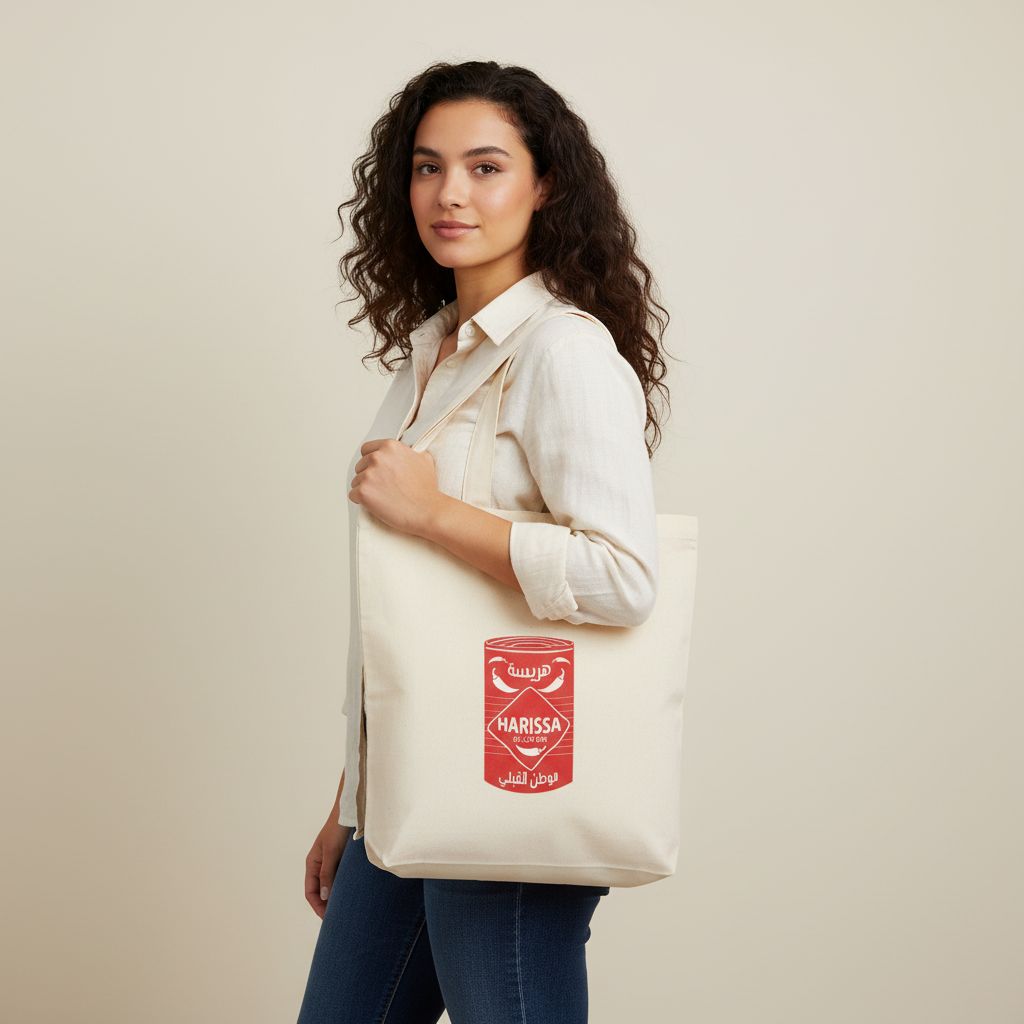 Tote bag en toile harissa une touche unique pour vos sorties