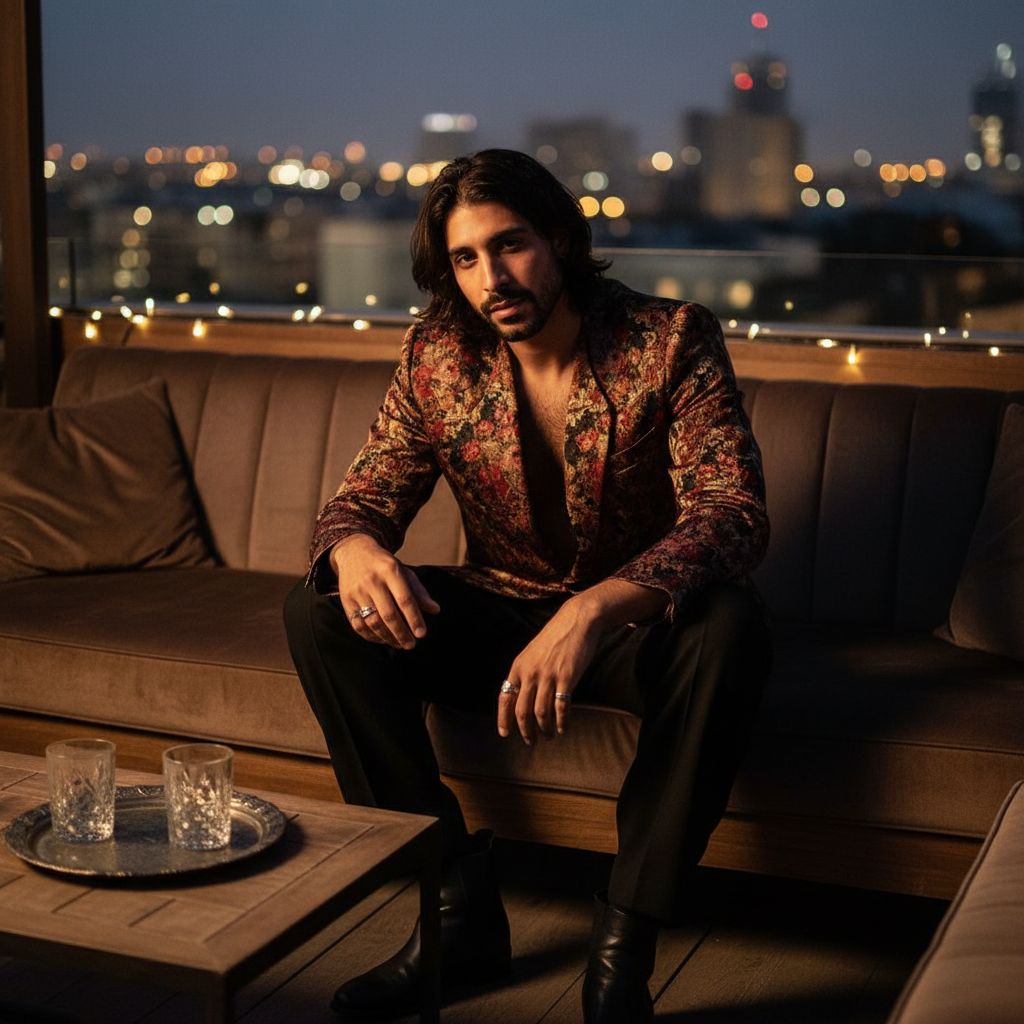 Veste homme en baroque