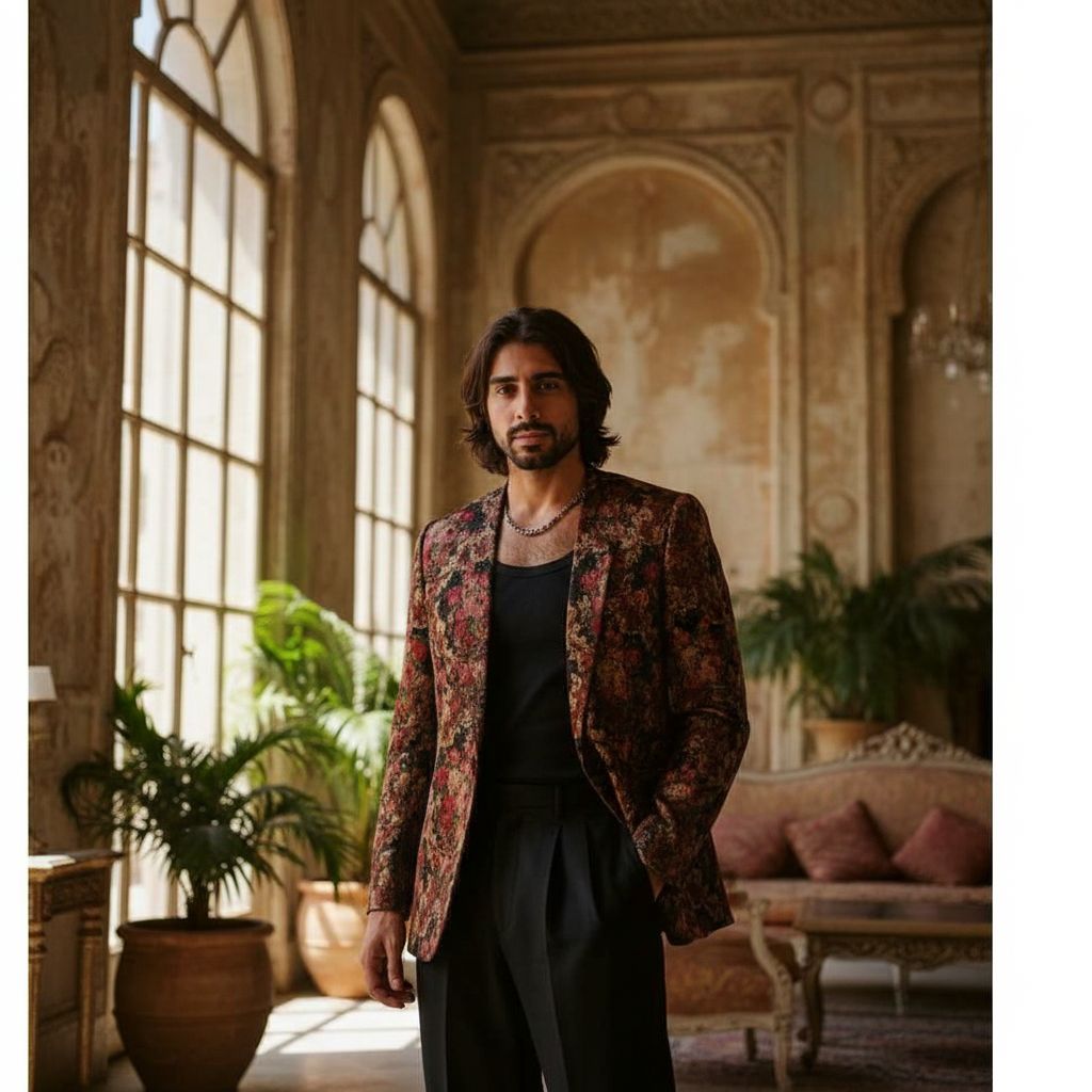 Veste homme en baroque