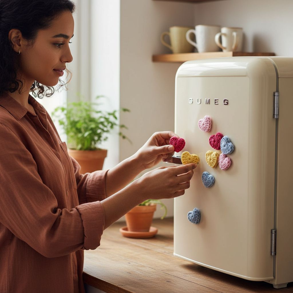 Accessoires réfrigérateur mini coeur irrésistibles en couleurs vives