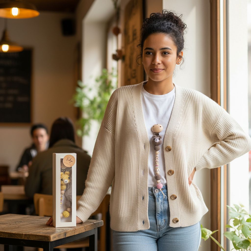 attache sucette personnalisée motif unique pour bébé tendance