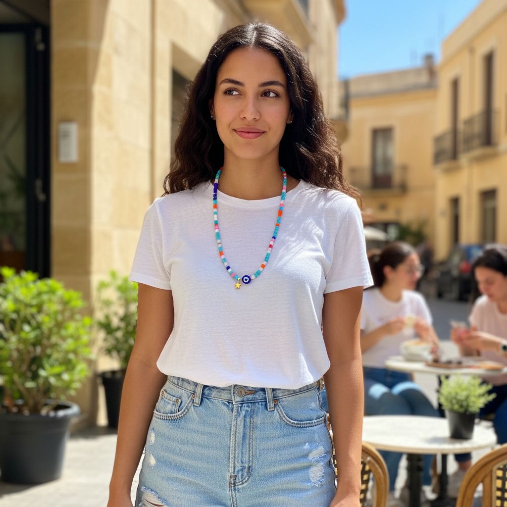 chaine lunettes multicolore élégante pour un style unique