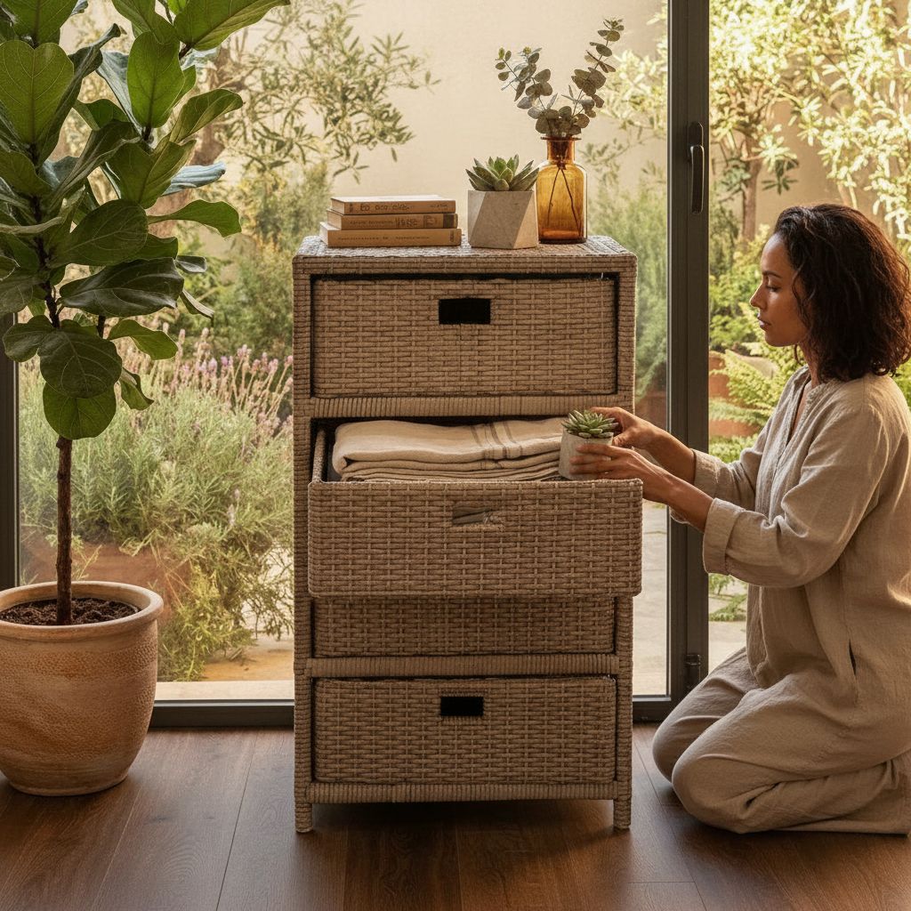coffre rangement zen pour un intérieur apaisant et organisé