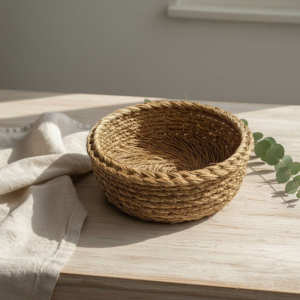 Corbeille en halfa 25 cm un style unique pour votre déco