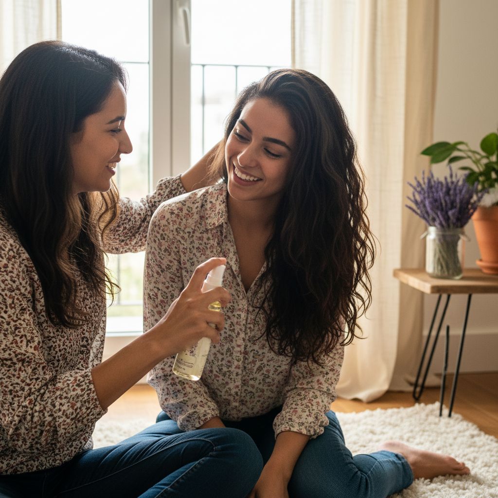 Huile capillaire anti-poux pour des cheveux protégés et sains