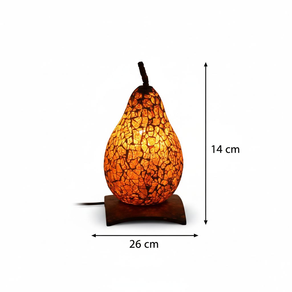 Lampe mosaïque artisanale unique pour un éclairage exquis