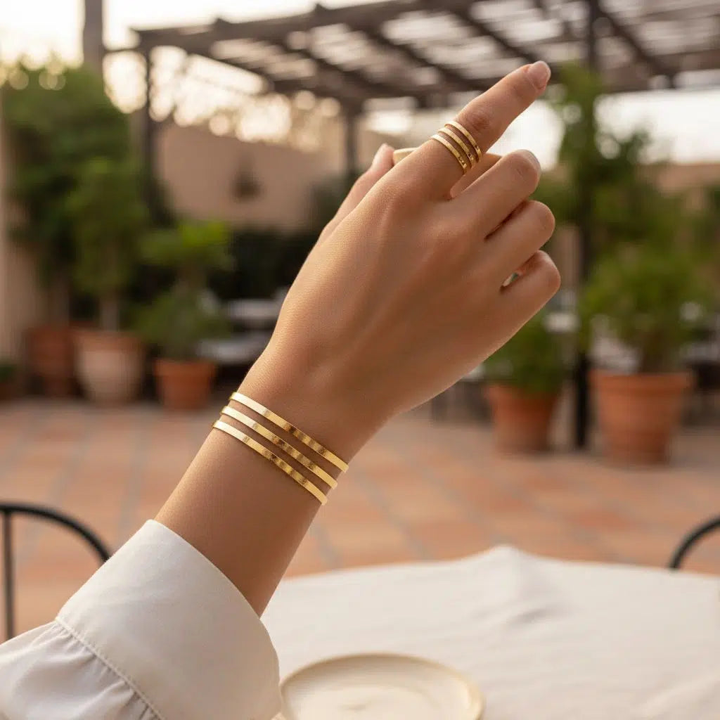 Parure cuivre en 3 fils