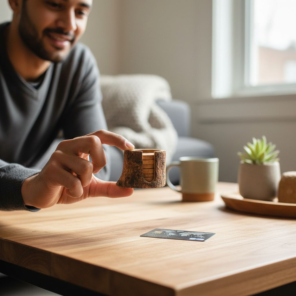 soustasse rustique élégante pour un style convivial et unique