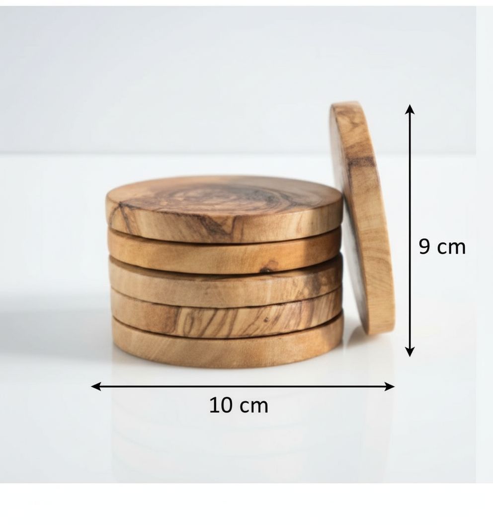 soustasse bois premium en boîte design pour une table élégante