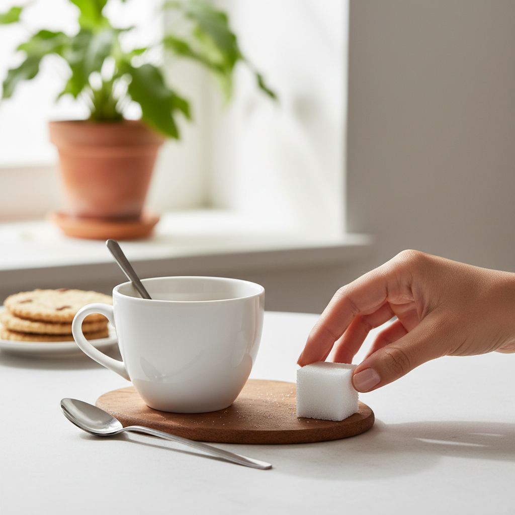 Sucre en cubes irrésistible pour des desserts exquis