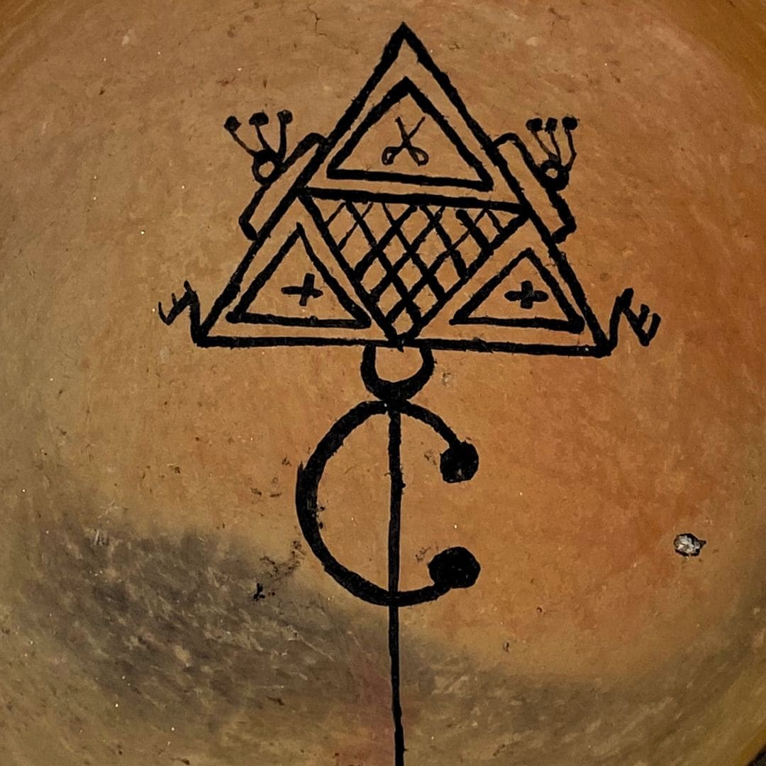 Assiette Amazigh En Céramique - artisanat Tunisien fait main | ILEYCOM