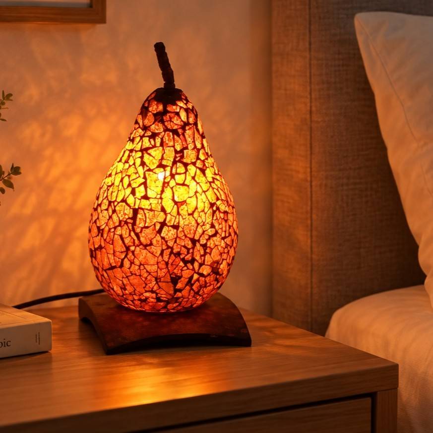 Lampe mosaïque artisanale unique pour un éclairage exquis