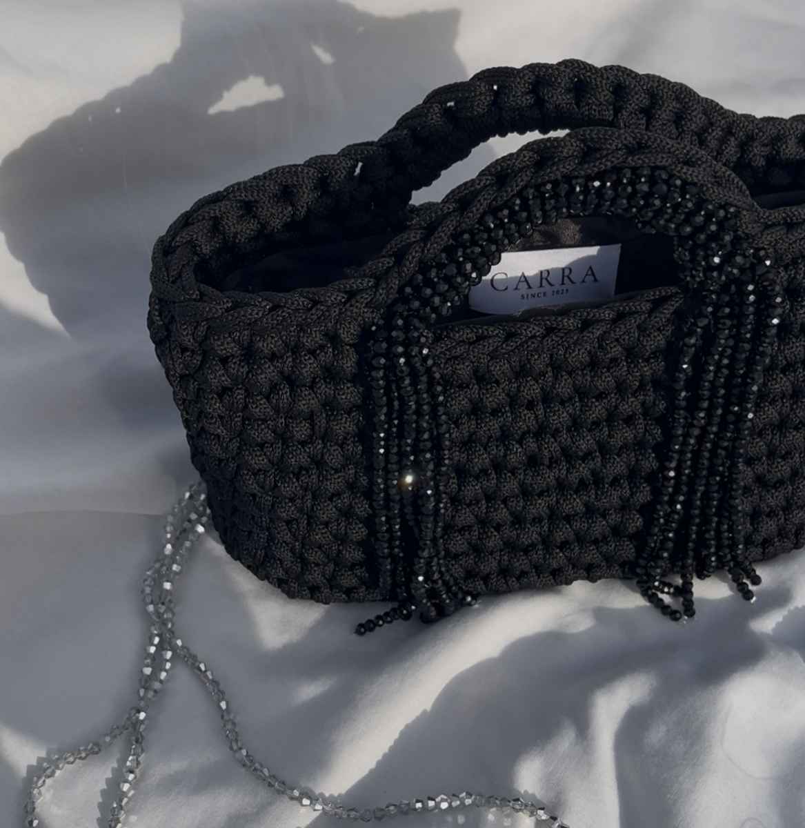 Sac de soirée fait main noir pour un style irrésistible
