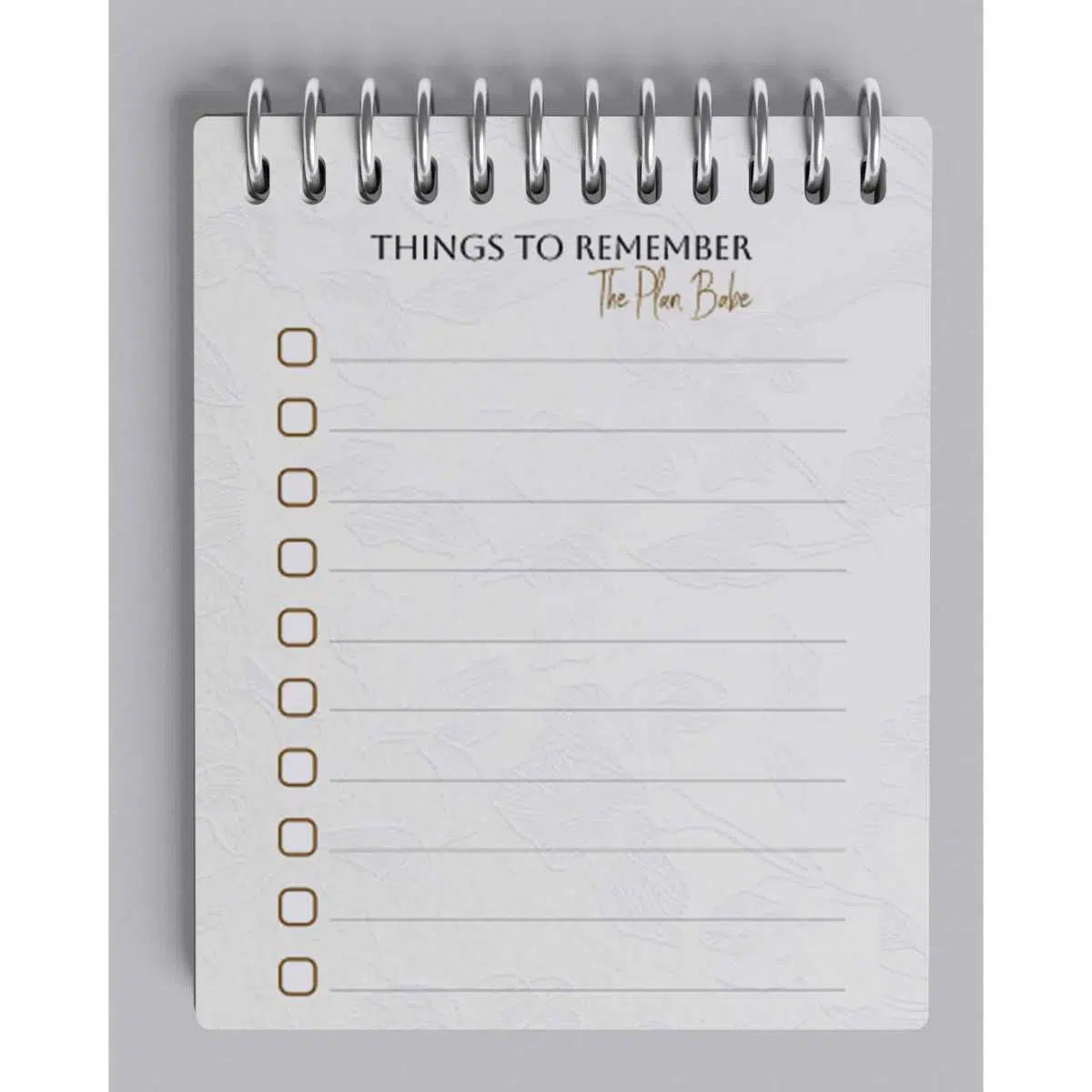 liste de tâches Pretty Baby Notepad design exclusif A6