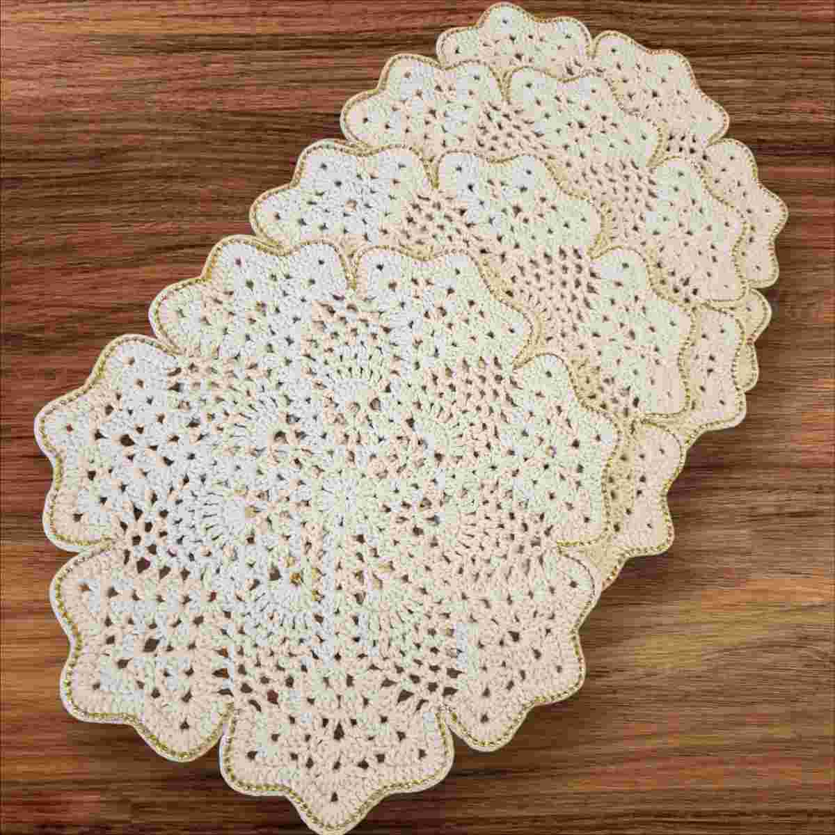 Set de 4 sous plats en coton premium pour une table élégante et chic