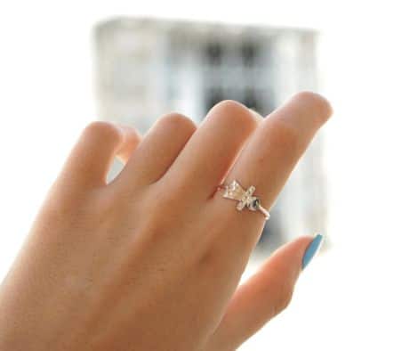 Bague Tanit Argent, bague berbère pour femme ajustable - artisanat Tunisien fait main | ILEYCOM