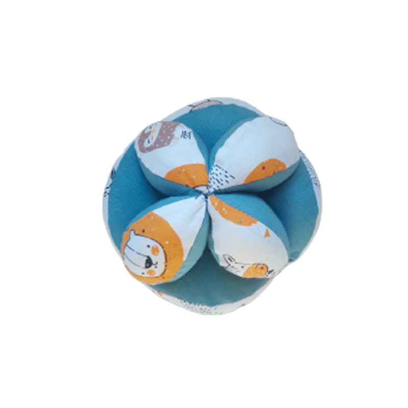 Balle de préhension Montessori jeu d’éveil bébé en tissu 100% coton - artisanat Tunisien fait main | ILEYCOM