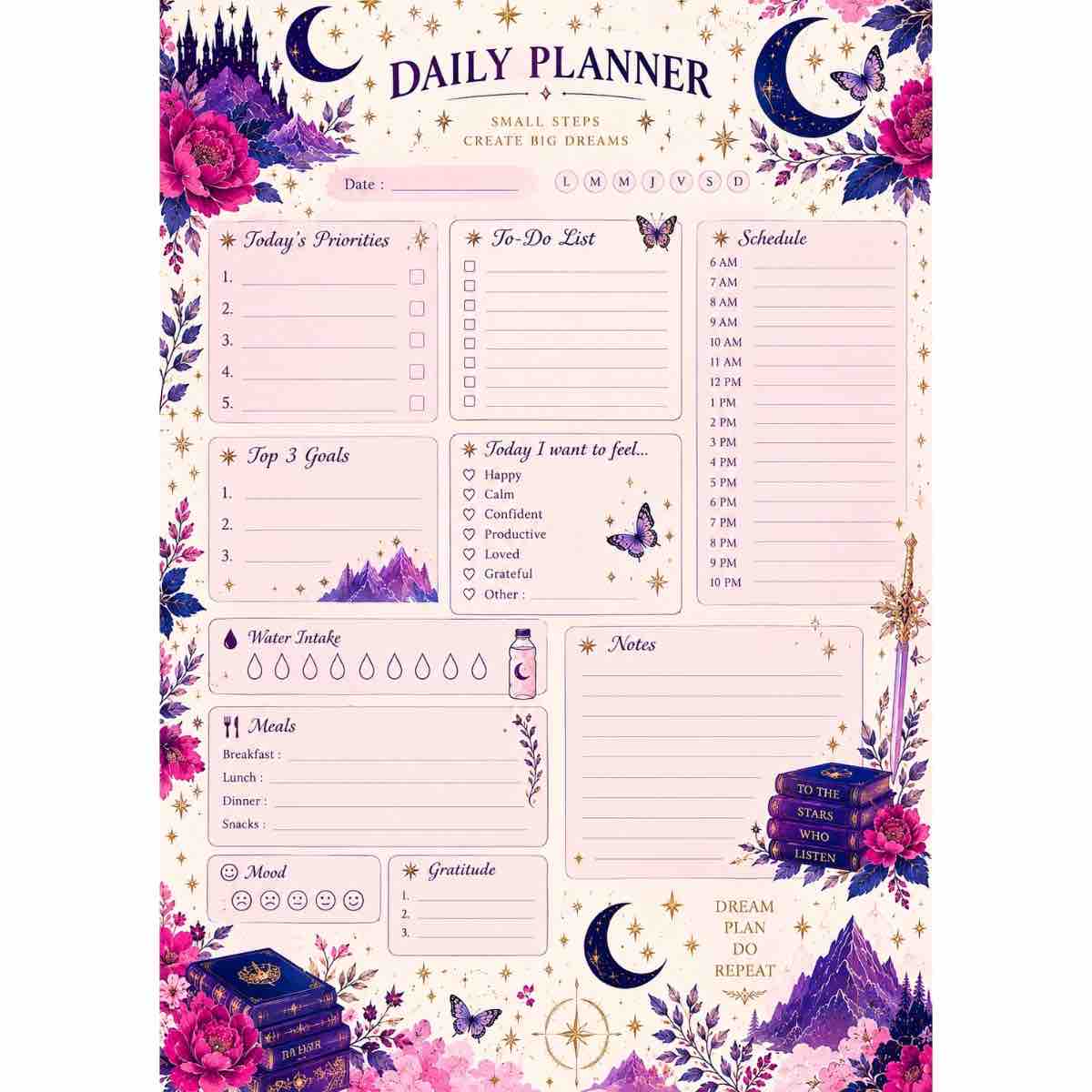 Planificateur premium pour organiser vos journées avec succès