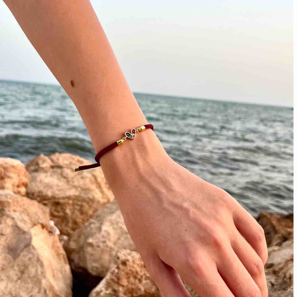 Bracelet ajustable l'amour en cordon pour un style unique