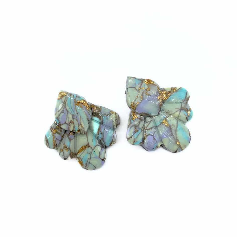 Boucles d'été pastel - artisanat Tunisien fait main | ILEYCOM