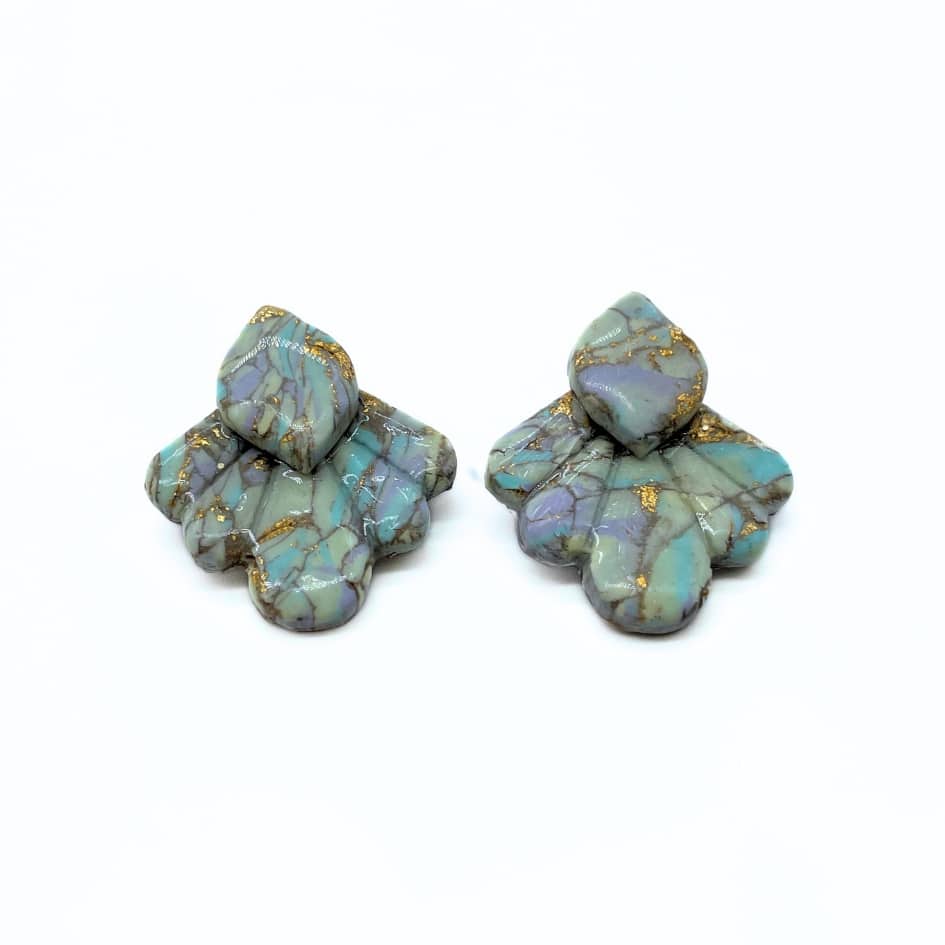 Boucles d'été pastel - artisanat Tunisien fait main | ILEYCOM