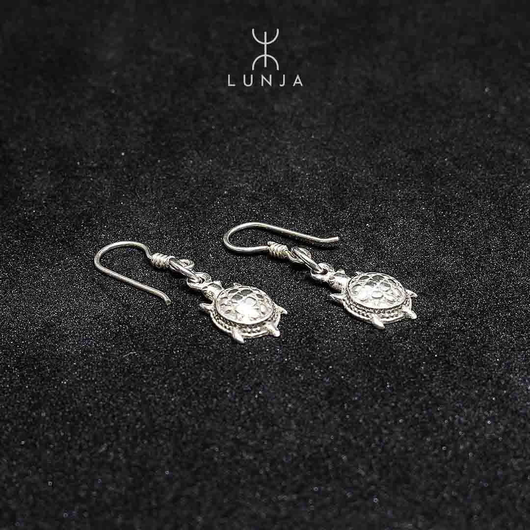 Boucles d'Oreilles Tortues en Argent pour Femme