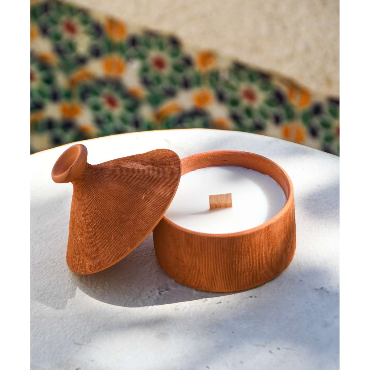Bougie jasmin artisanale éco-responsable pour un intérieur zen