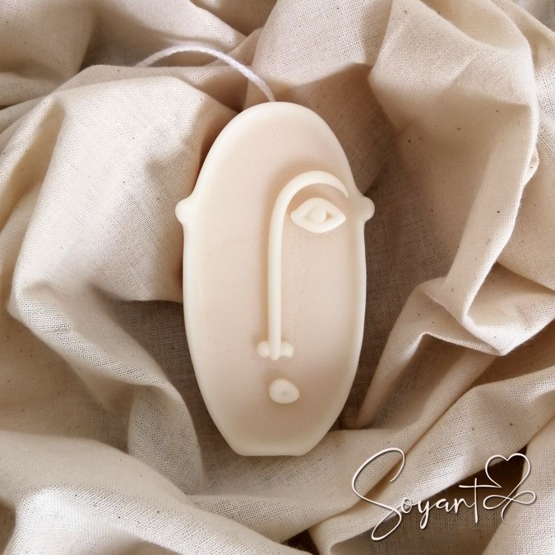 Bougie Parfumée Abstract face - artisanat Tunisien fait main | ILEYCOM