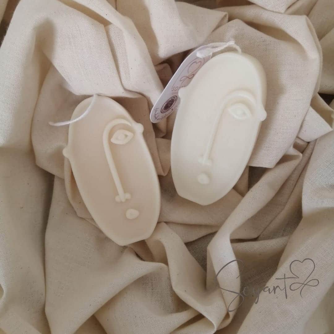 Bougie Parfumée Abstract face - artisanat Tunisien fait main | ILEYCOM