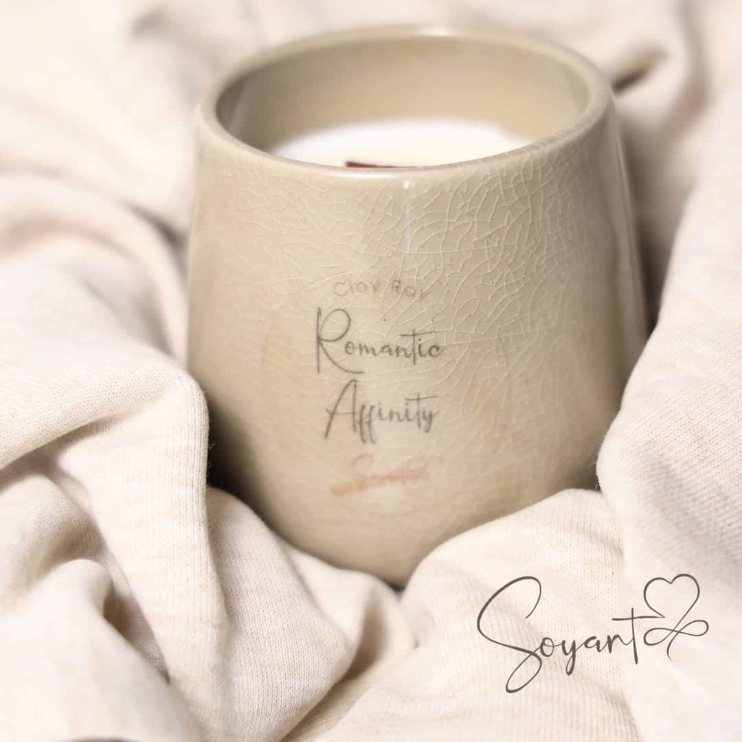 Bougie Parfumée Clay Ray Romantic - artisanat Tunisien fait main | ILEYCOM