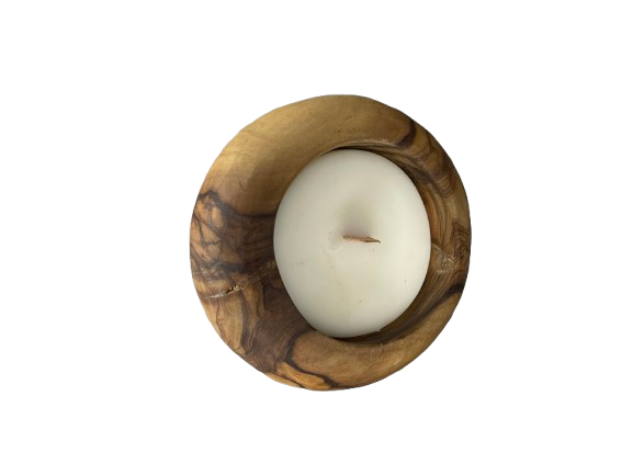 Pack décoratif en bois beurrier et grenade en céramique