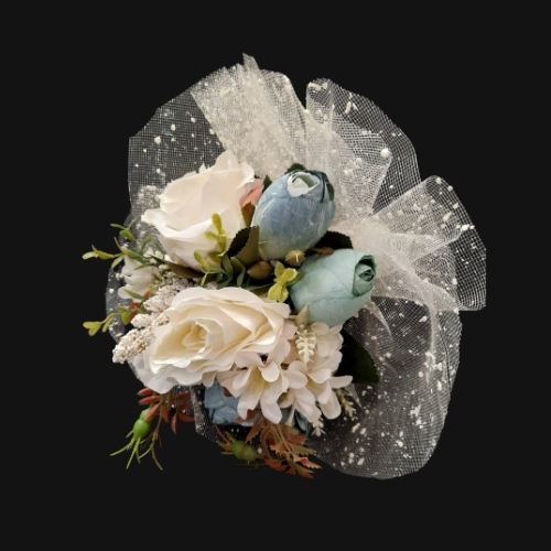 Bouquet de fleurs mariage multi-couleurs - artisanat Tunisien fait main | ILEYCOM
